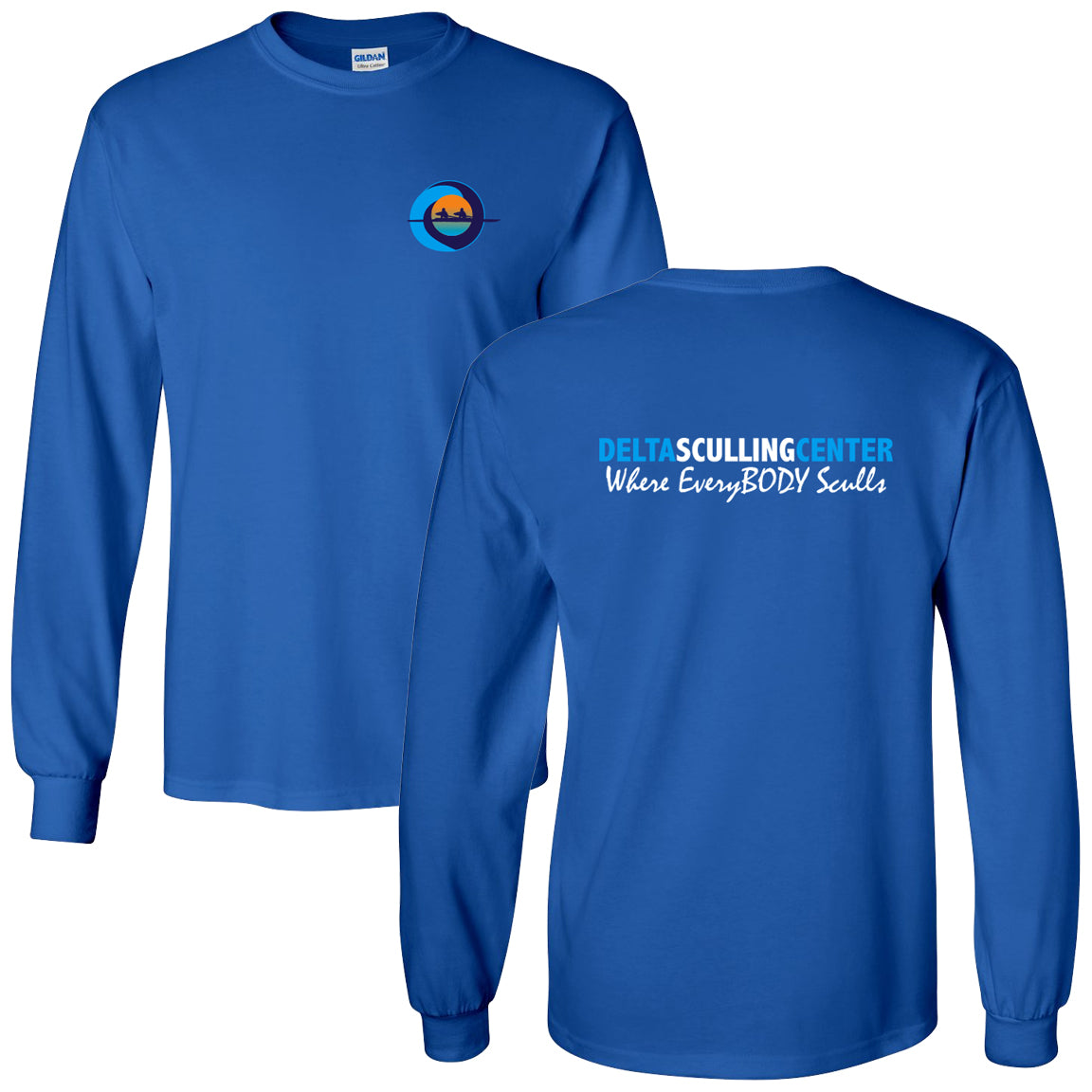 Delta Sculling Center Long Sleeve Cotton T-Shirt