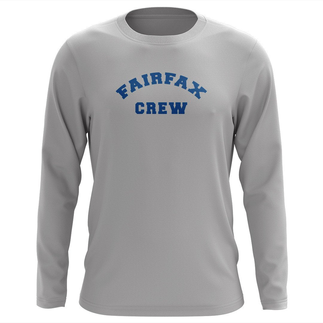 Custom Fairfax Crew Long Sleeve Cotton T-Shirt
