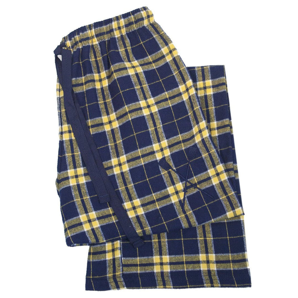 SxS Flannel Pants (Navy/Gold)