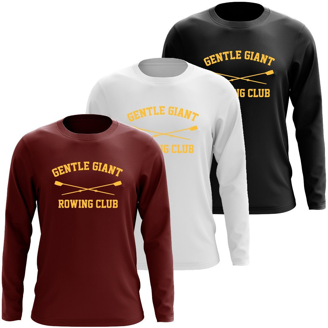 Custom Gentle Giant Rowing Club Long Sleeve Cotton T-Shirt