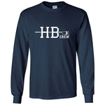 Custom Hollis Brookline Crew Long Sleeve Cotton T-Shirt