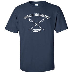 100% Cotton Hollis Brookline Crew Men's Team Spirit T-Shirt