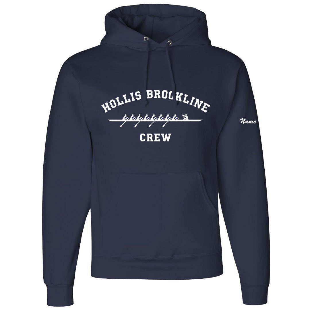 50/50 Hooded Hollis Brookline Crew Pullover Sweatshirt