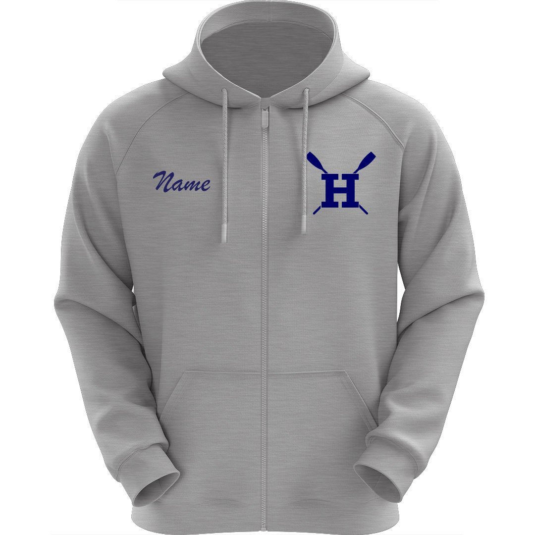50/50 Hooded Huntington Crew Pullover Sweatshirt - Heather Gray