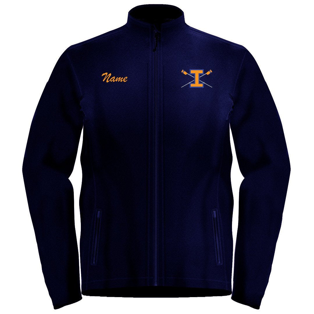 Full Zip Illini Rowing Fleece Pullover