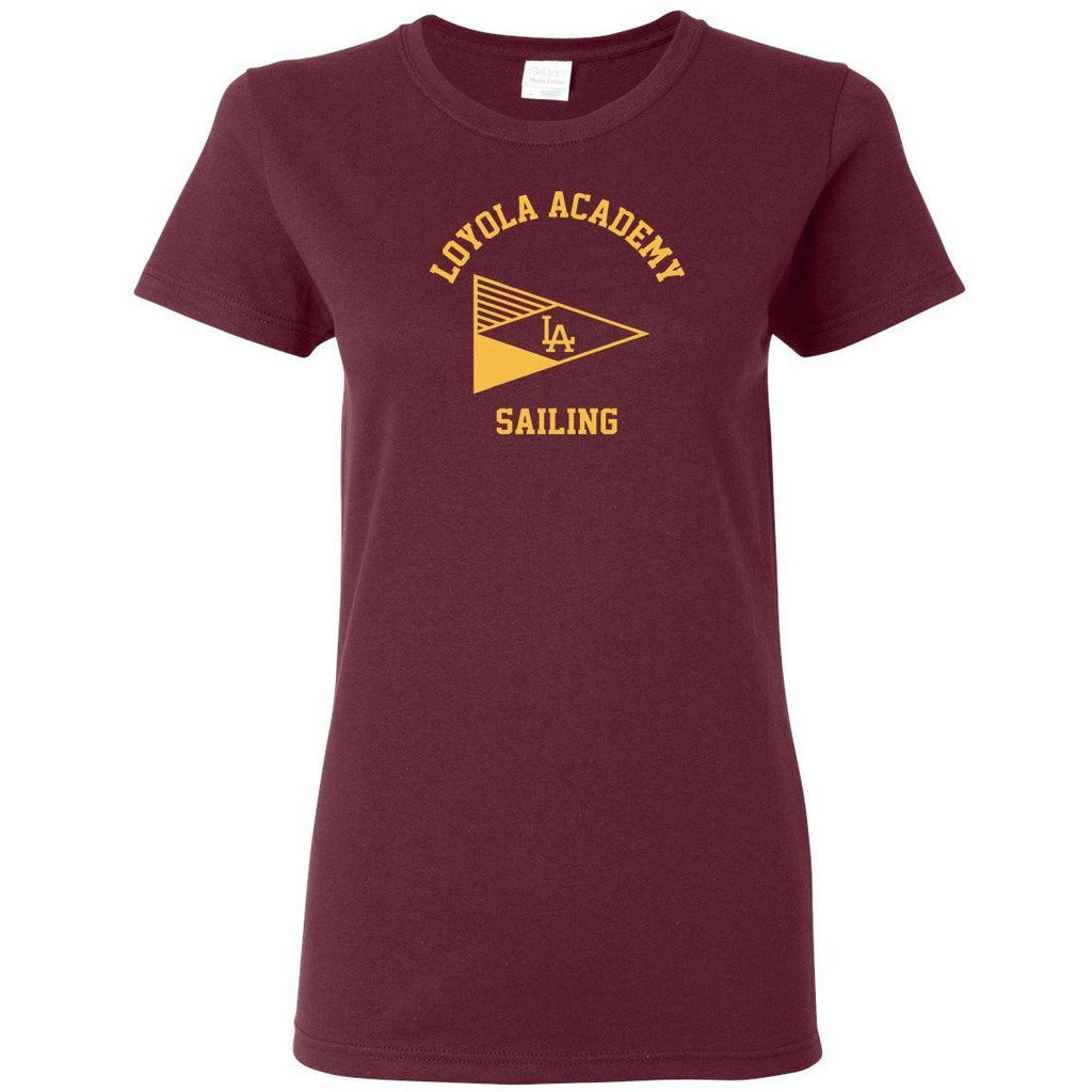 100% Cotton Loyola Sailing Women's Team Spirit T-Shirt