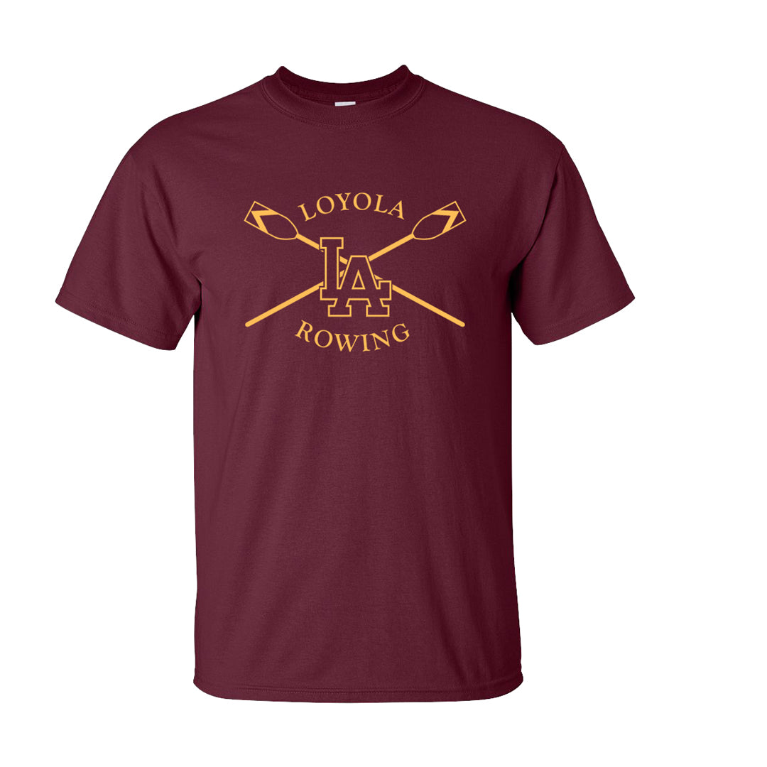 100% Cotton Loyola Rowing Men's Team Spirit T-Shirt