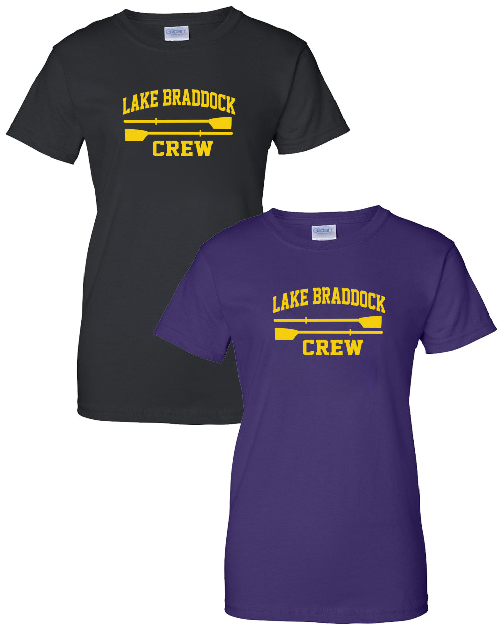100% Cotton Lake Braddock Crew Women's Team Spirit T-Shirt