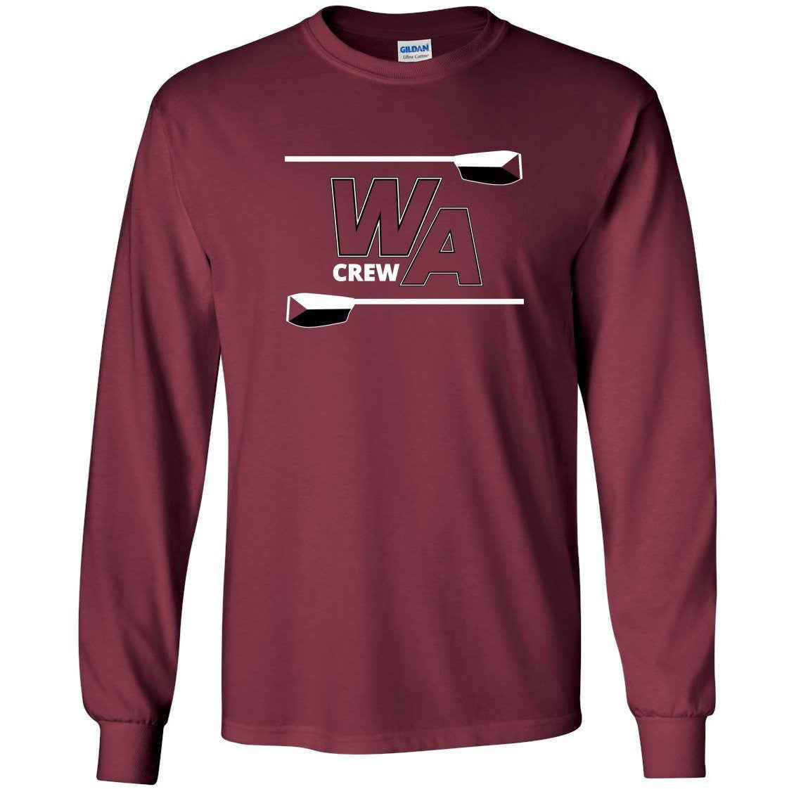 Custom Westford Crew Long Sleeve Cotton T-Shirt