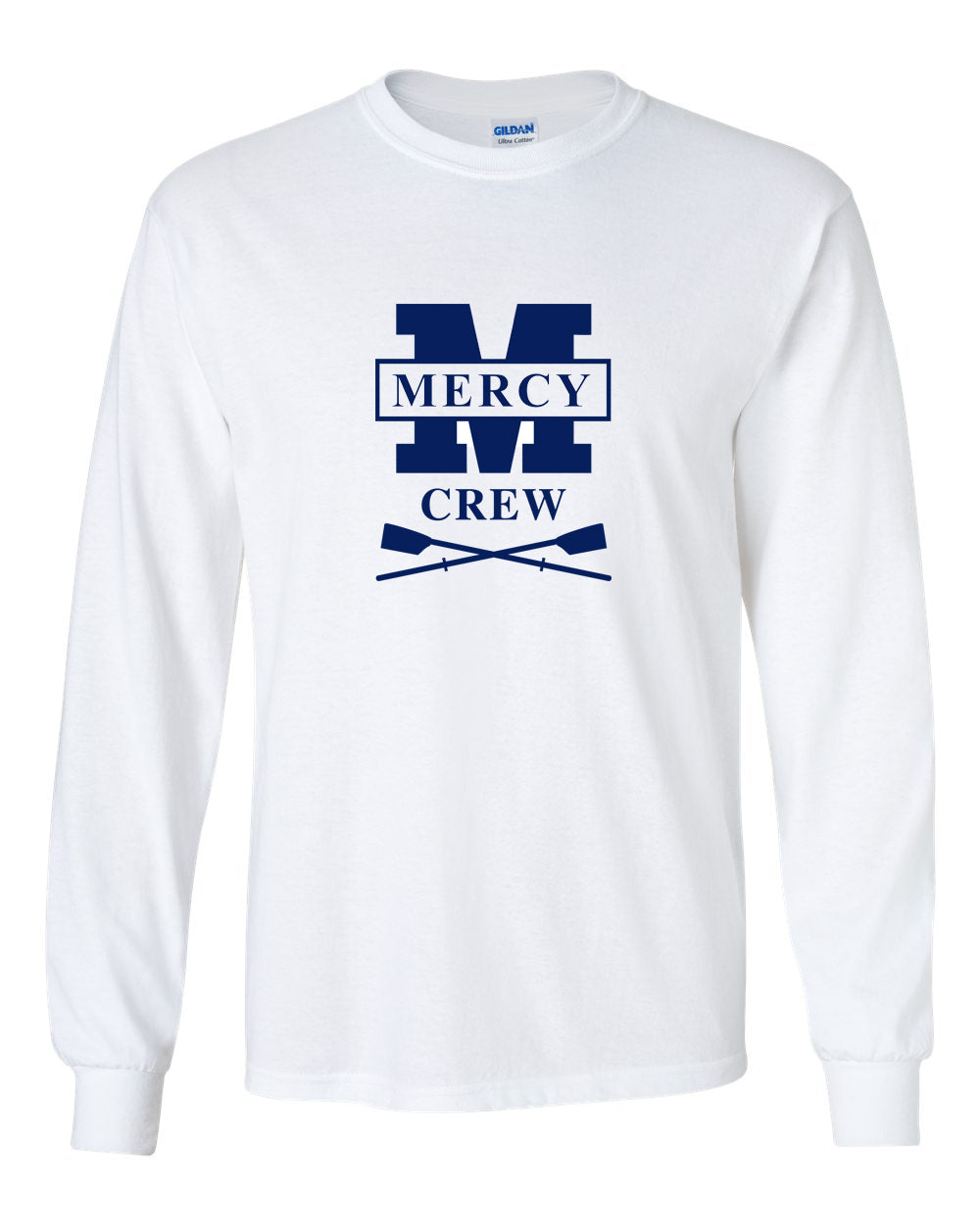 Custom Mercy Crew Long Sleeve Cotton T-Shirt