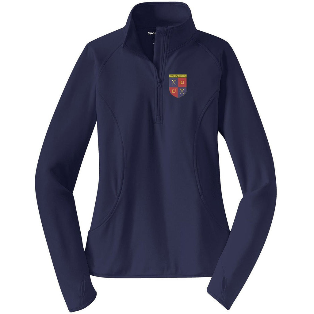 Montgomery Boat Club Ladies Thumbhole Pullover Navy