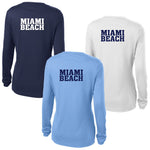 Miami Beach Women's Long Sleeve Performance T-Shirt