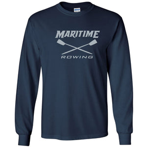 Custom Maritime Rowing Long Sleeve Cotton T-Shirt