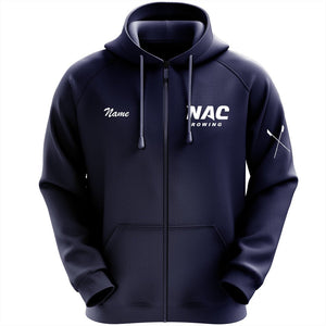NAC Crew Zip Hoodie - Navy