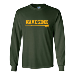 Navesink River Rowing Long Sleeve Cotton T-Shirt