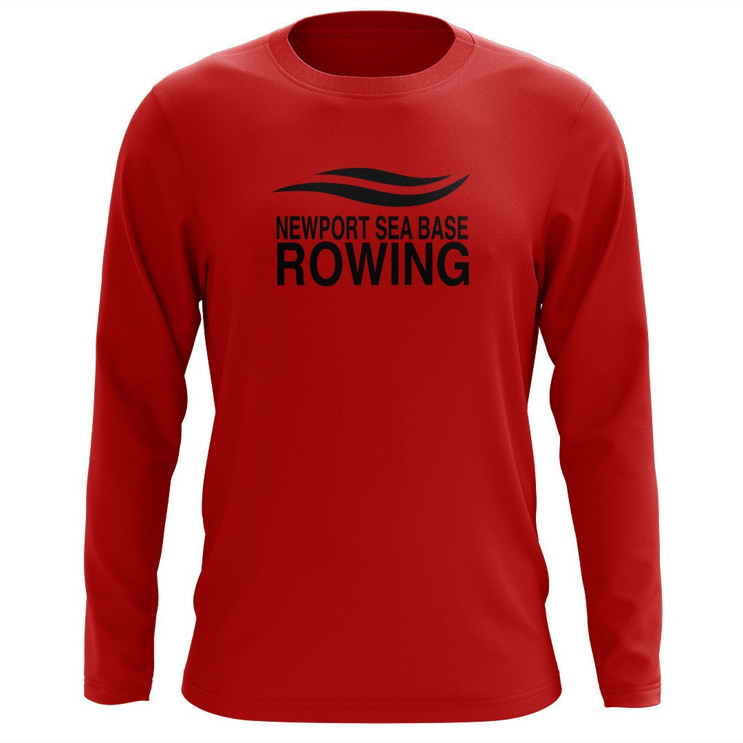 Custom Newport Sea Base Rowing Long Sleeve Cotton T-Shirt