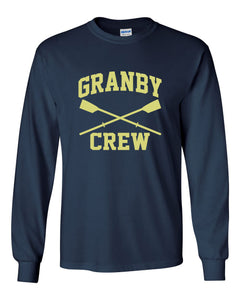 Custom Granby Crew Long Sleeve Cotton T-Shirt