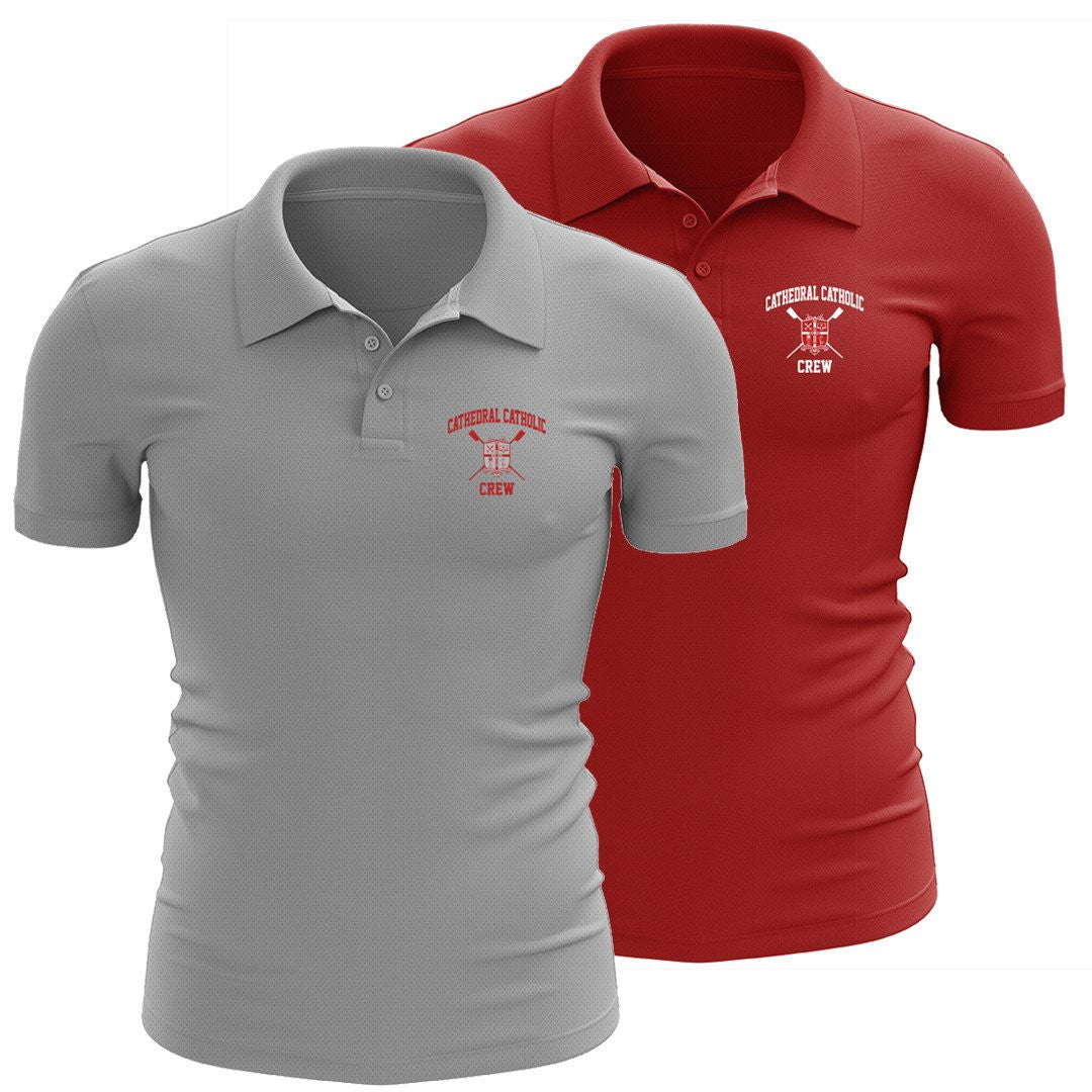 Cathedral Catholic Crew Embroidered Performance Men's Polo