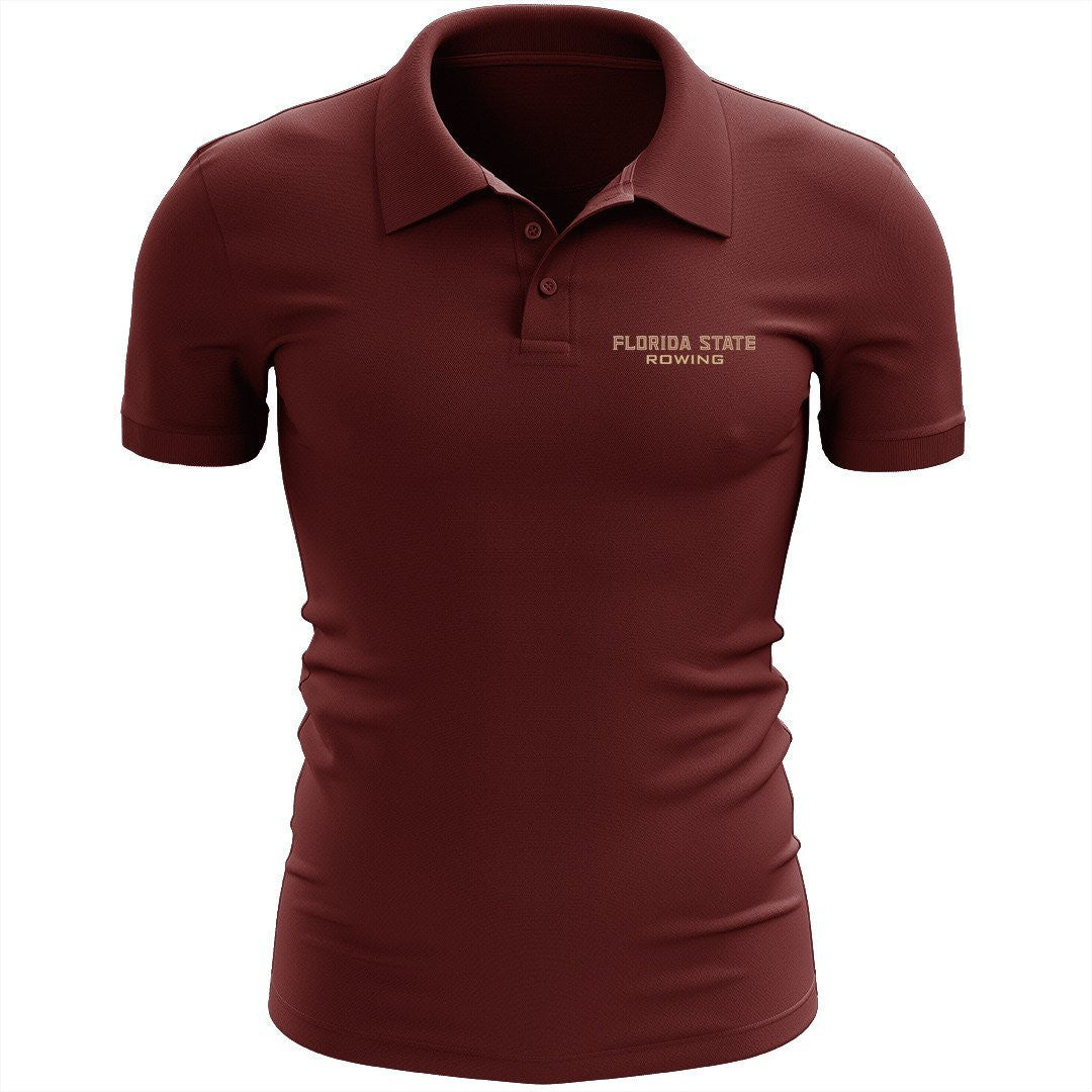 Florida State Rowing Embroidered Performance Men's Polo