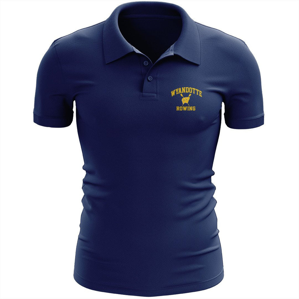 Wyandotte Rowing Embroidered Performance Men's Polo