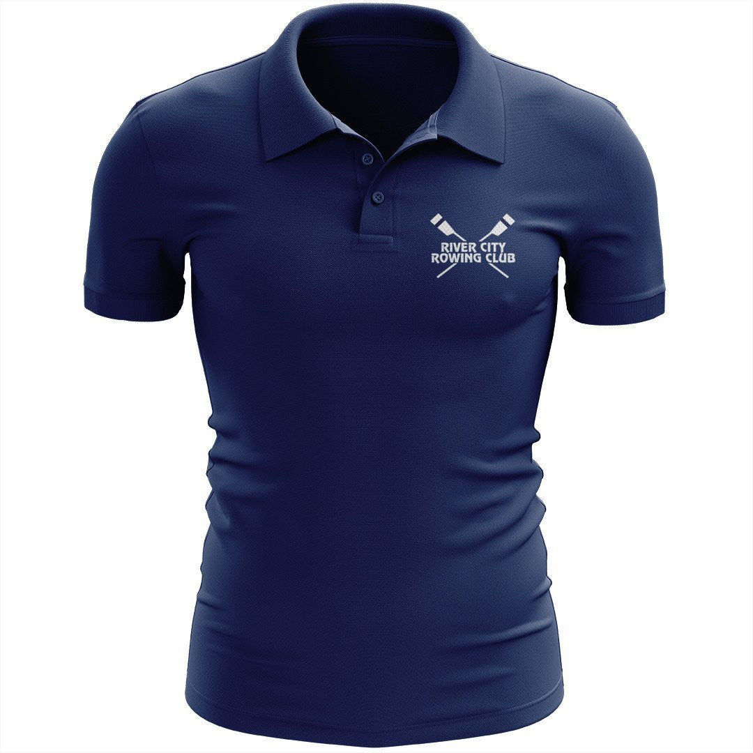 River City Rowing Club  Embroidered Performance Mens Polo