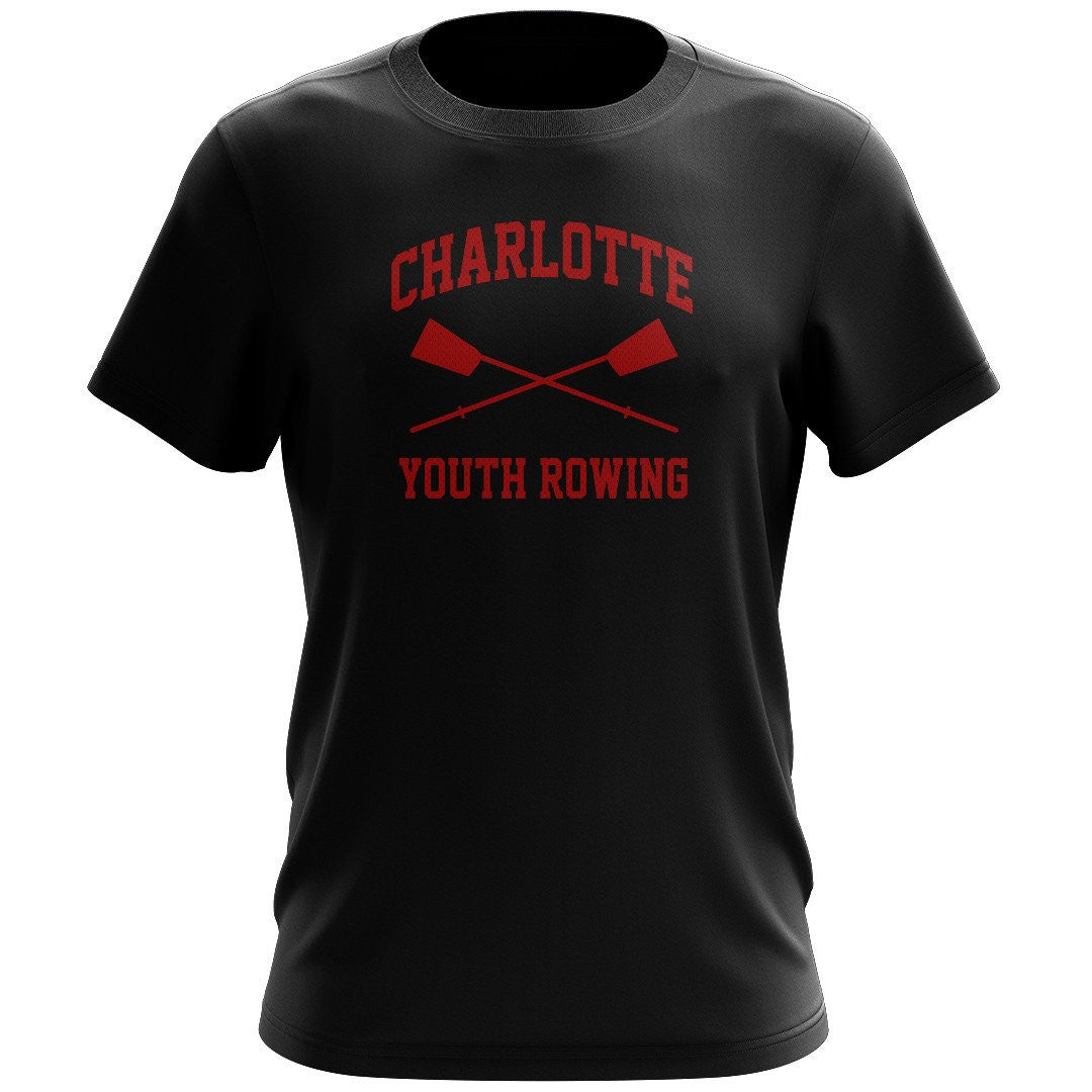 100% Cotton Charlotte Youth Rowing Club Men's Team Spirit T-Shirt