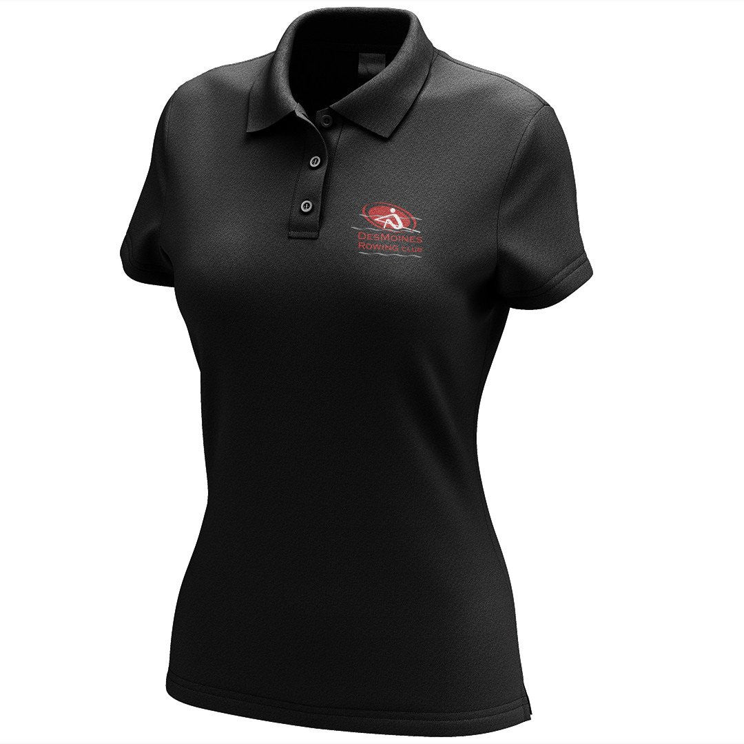 Des Moines Rowing Club  Embroidered Performance Ladies Polo