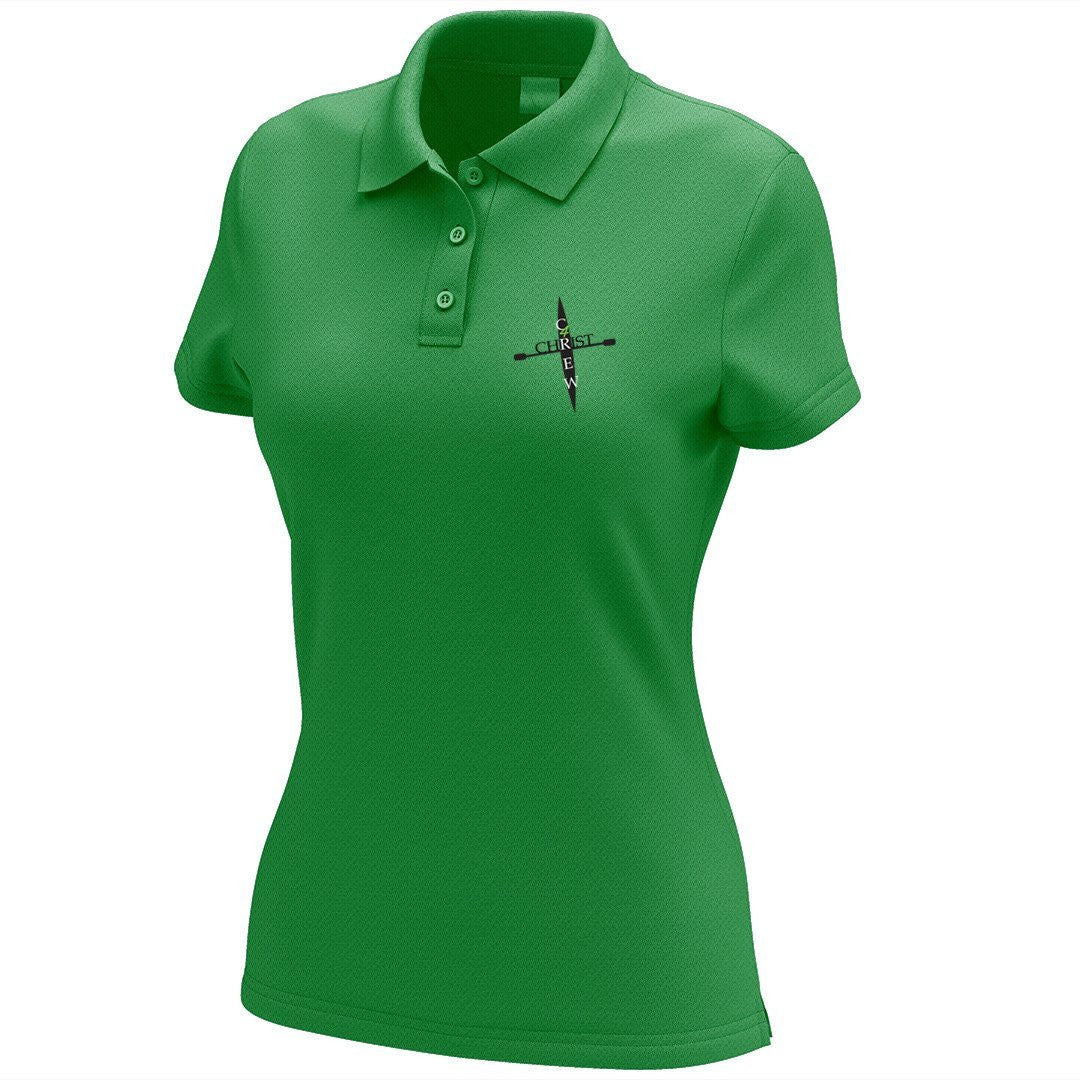 Crew 4 Christ Embroidered Performance Ladies Polo