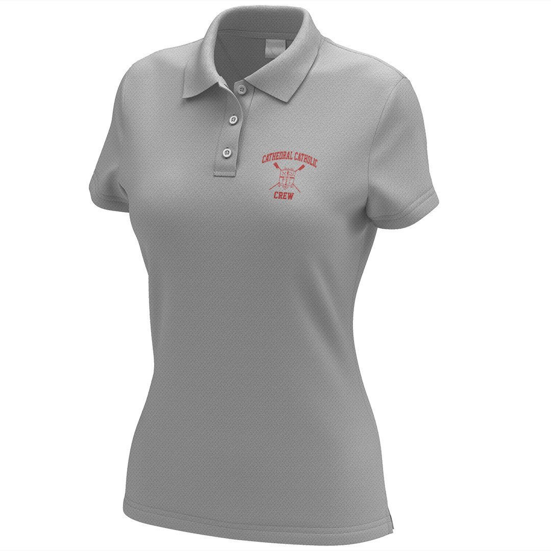 Cathedral Catholic Crew Embroidered Performance Ladies Polo