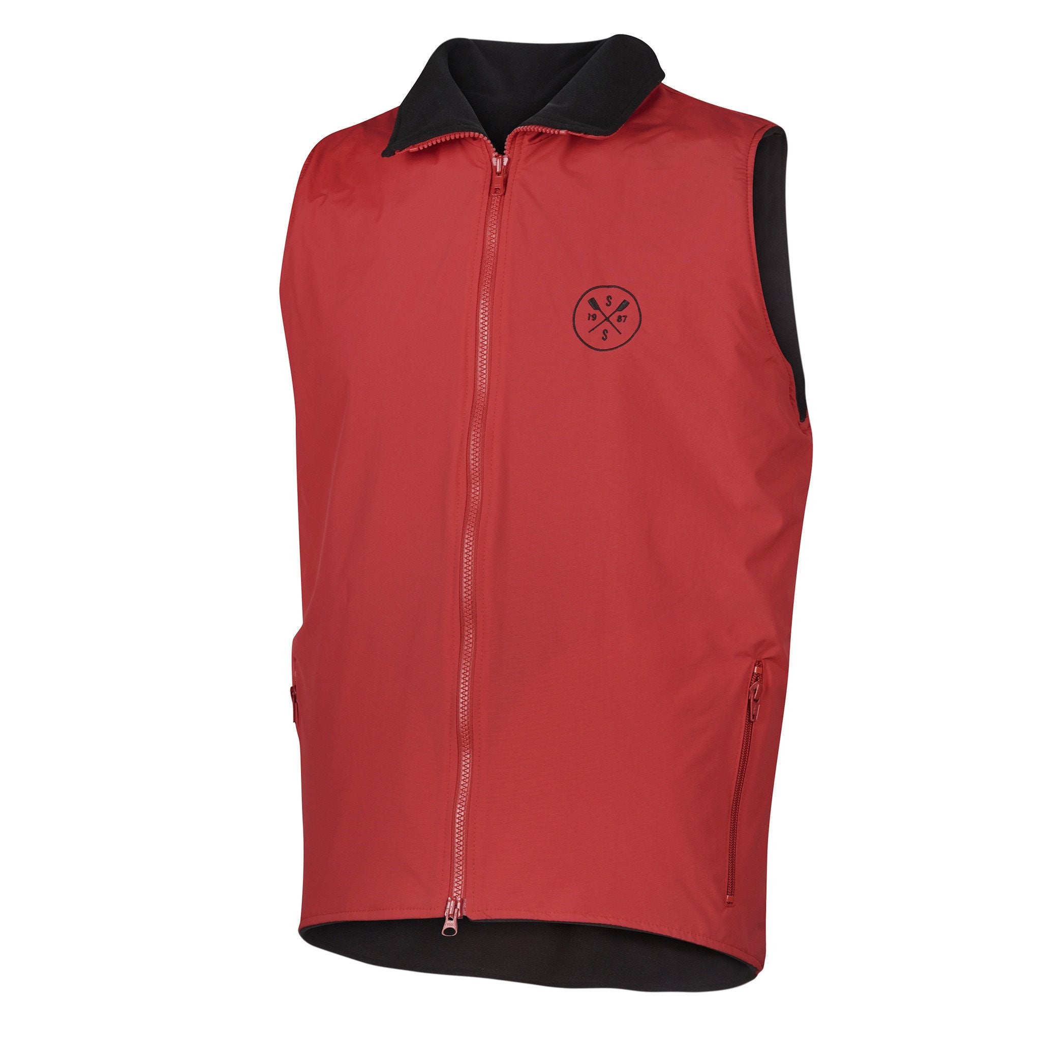 SxS Nylon Fleece Vest (Red)