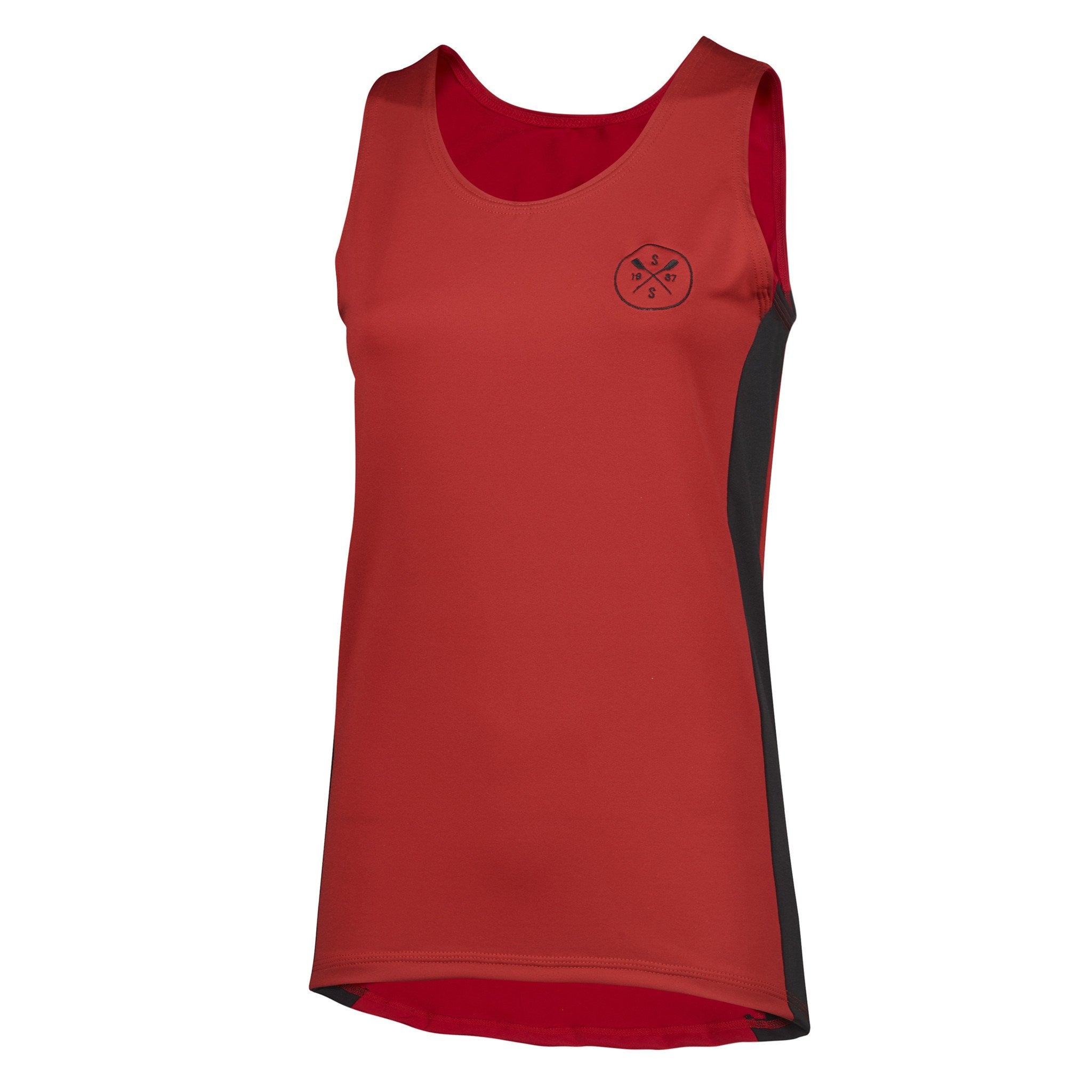 Sew Sporty Fitted Tech Tank - Dryflex Poly Spandex (Red)