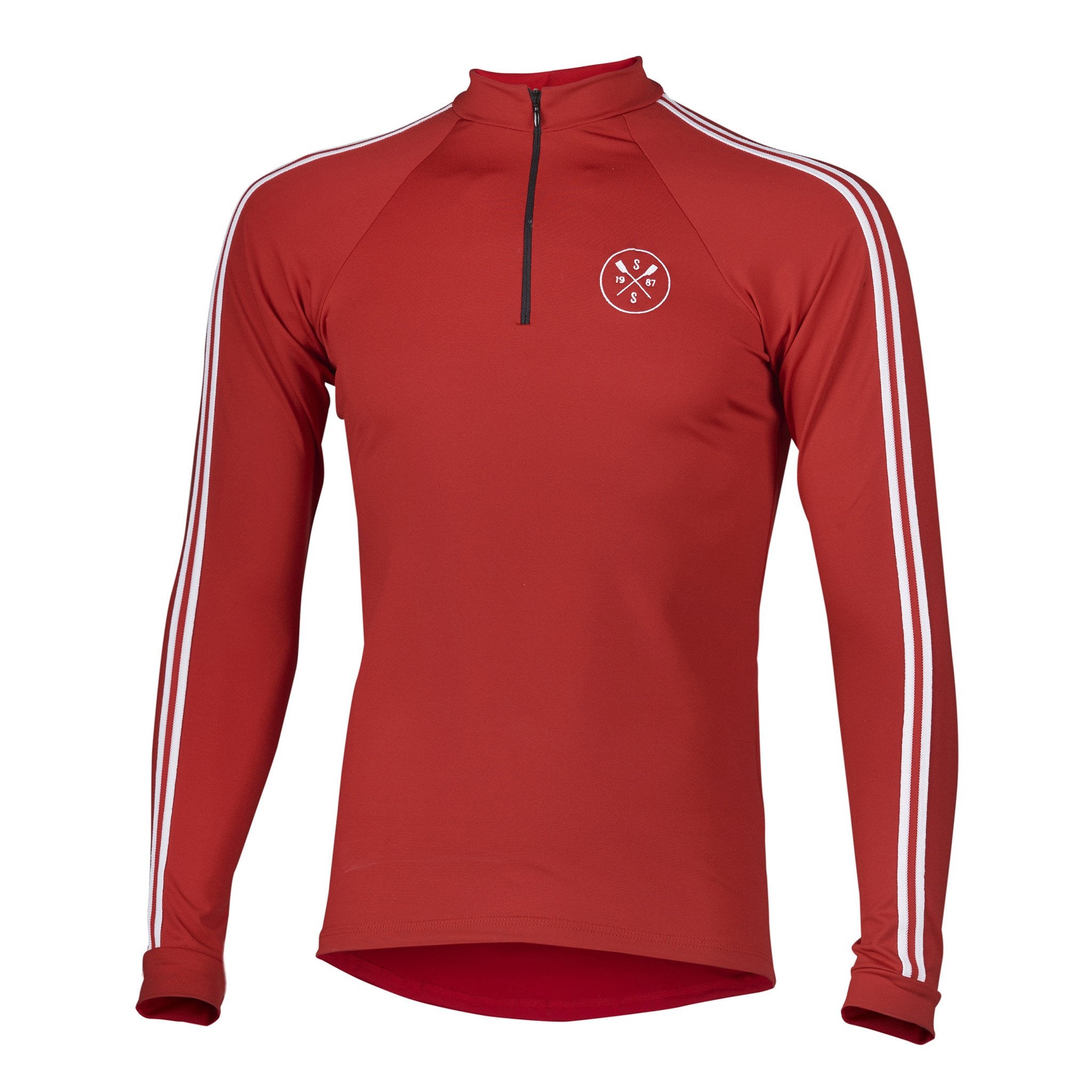 Sew Sporty Long Sleeve Warm-Up with Zipper (Red)