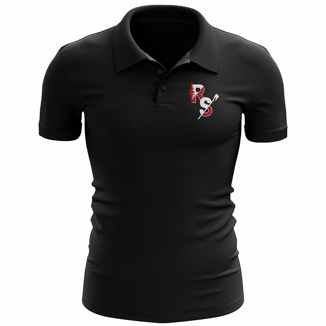 Redwood Scullers Black Polo Shirt