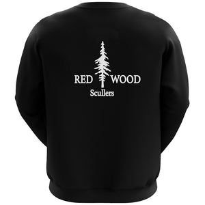 Redwood Scullers Black crew neck Sweatshirt