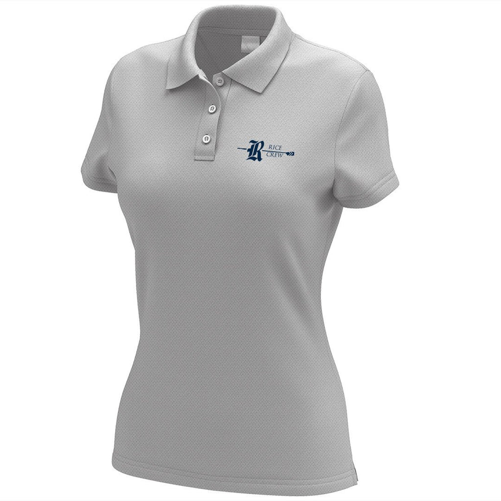 Rice Crew Embroidered Performance Ladies Polo