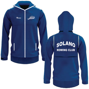 Solano Rowing Club - HydroTex Lite Hooded Splash Full Zip Jacket