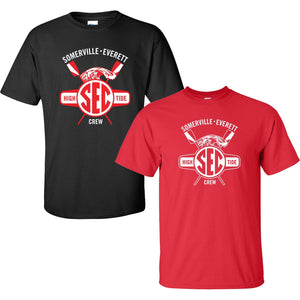 100% Cotton Somerville-Everett High Tide Crew Men's Team Spirit T-Shirt