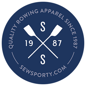 Official SewSporty "Crossed Oars" Sticker