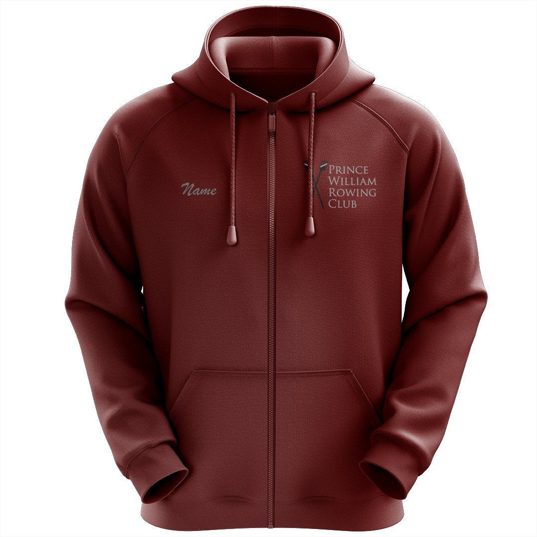 50/50 Hooded Prince William Rowing Club Full Zipper Sweatshirt