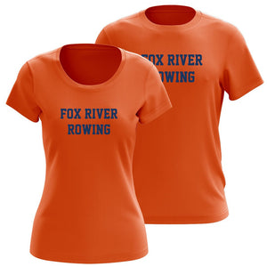 100% Cotton Fox River Rowing Association Team Athletic Font T-Shirt