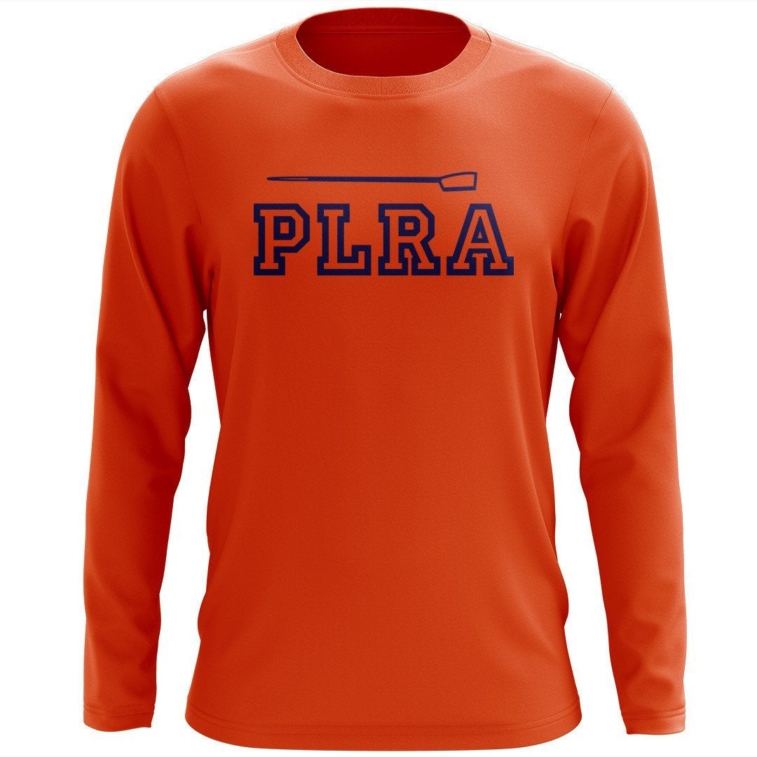 Custom Portage Lake Rowing Association Long Sleeve Cotton T-Shirt