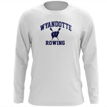 Custom Wyandotte Rowing Long Sleeve Cotton T-Shirt