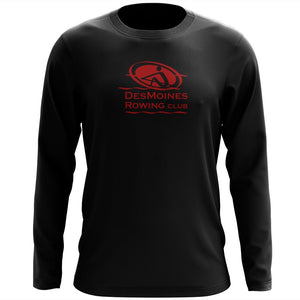 Custom Des Moines Rowing Club  Long Sleeve Cotton T-Shirt