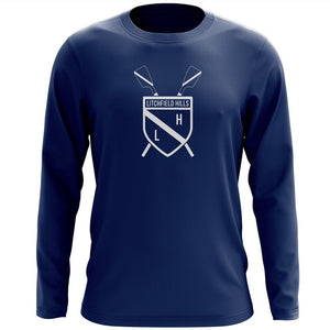Custom Litchfield Hills Rowing Club Long Sleeve Cotton T-Shirt