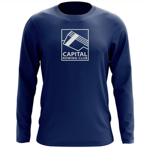 Custom Capital Rowing Club Long Sleeve Cotton T-Shirt