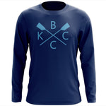Custom Kansas City Boat Club Long Sleeve Cotton T-Shirt