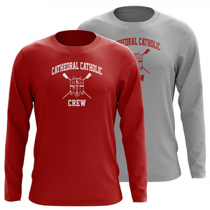 Custom Cathedral Catholic Crew Long Sleeve Cotton T-Shirt