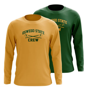 Custom Oswego State Crew Long Sleeve Cotton T-Shirt