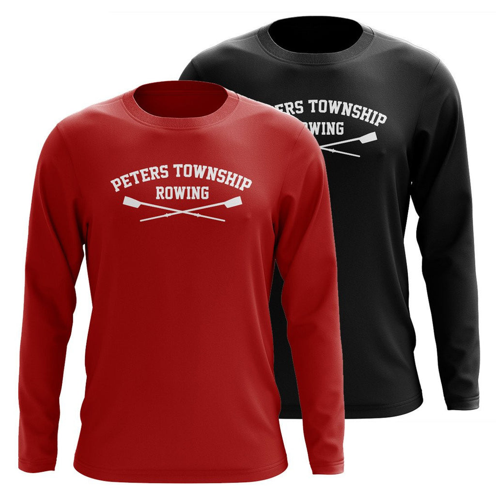 Custom Peters Township Rowing Club Long Sleeve Cotton T-Shirt