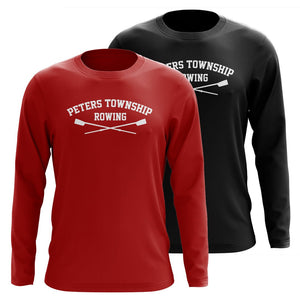 Custom Peters Township Rowing Club Long Sleeve Cotton T-Shirt